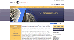 Desktop Screenshot of maloufsolicitors.com.au